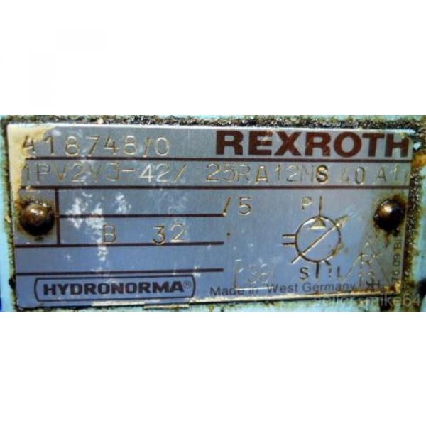 REXROTH 1PV2V342/25RA12MS 40 A1, HYDRAULIC VANE , 40 BAR, 1450 RPM Pump #5 image