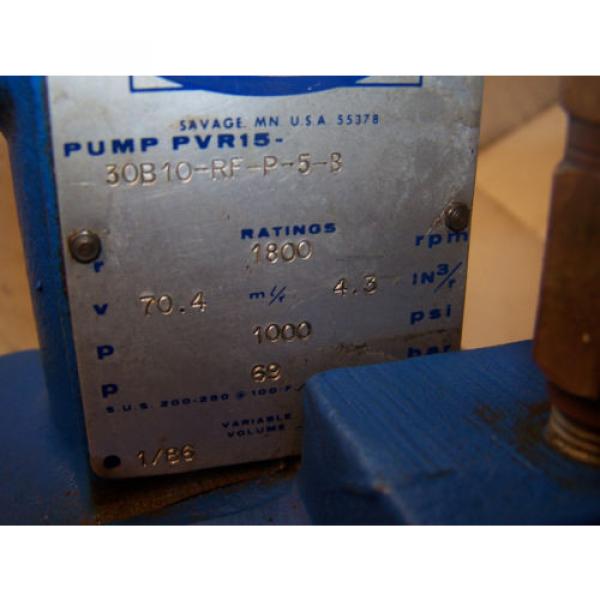 CONTINENTAL PVR1530B10RFP5B VARIABLE DISPLACMENT HYDRAULIC VANE  Pump #5 image