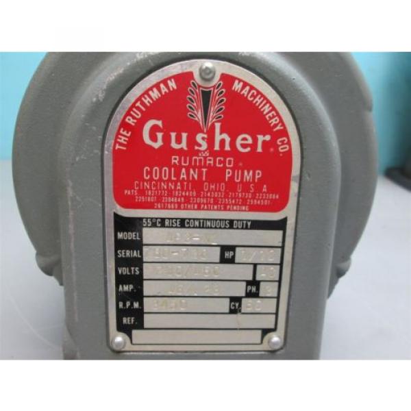 Gusher Model 4P3XL 1/10hp 3ph 12&#034; Stem Flange intake 1/2&#034; NPT out Pipe New Pump #3 image