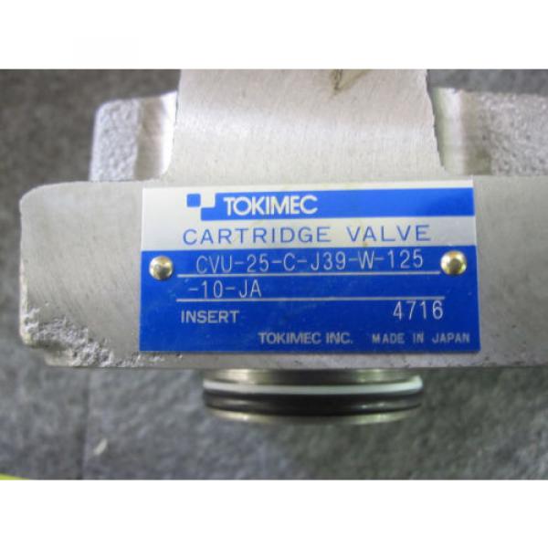 NEW TOKIMEC VICKERS CARTRIDGE VALVE CVU25CJ39W12510JA Pump #3 image