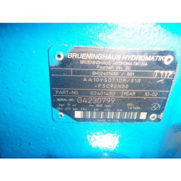 Rexroth/brueninghaus AA10VSO71DR/31RPSC92N00 Hydraulic  Pump #2 image