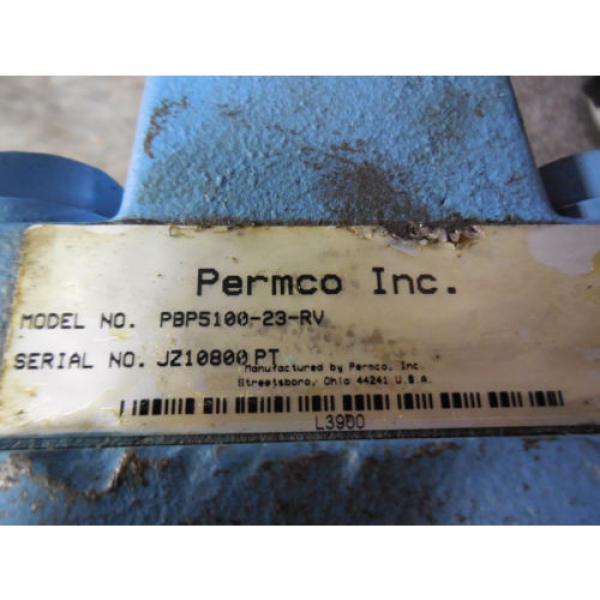 NEW PERMCO/ HYDROLEC HYDRAULIC # PBP510023RV Pump #3 image