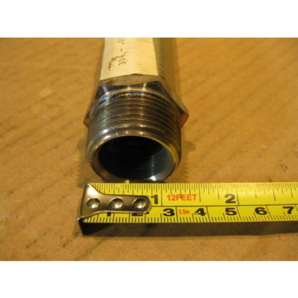 Suction Tube 304 Stainless .010” Mesh Screen Filter Tip 1NPTx12” Pickup Strainer Pump #5 image