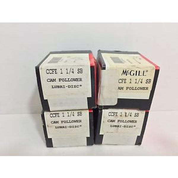 (4) NEW! MCGILL CAM FOLLOWERS CCFE-1-1/4-SB CCFE114SB #1 image