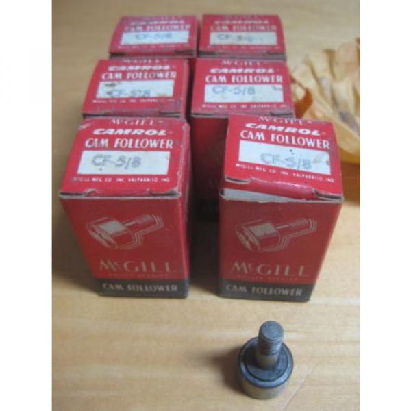 6 McGILL CAMROL CAM FOLLOWER CF-5/8 LOT AS IS #1 image