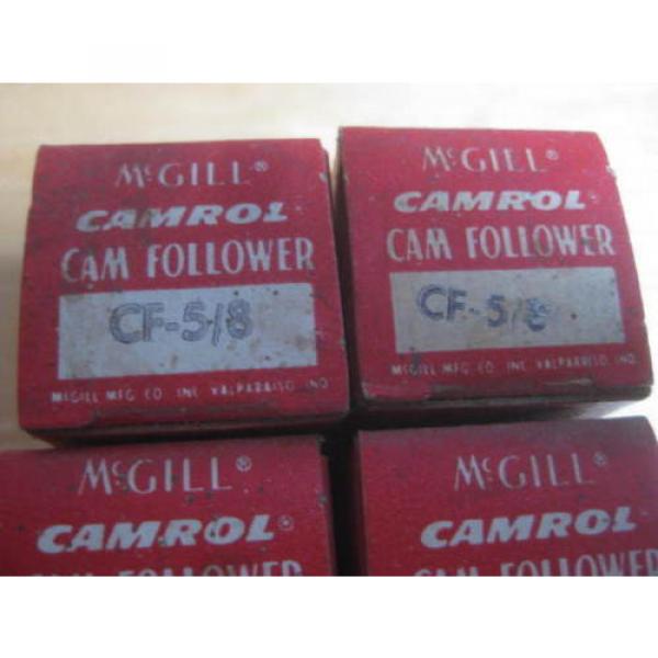 6 McGILL CAMROL CAM FOLLOWER CF-5/8 LOT AS IS #5 image