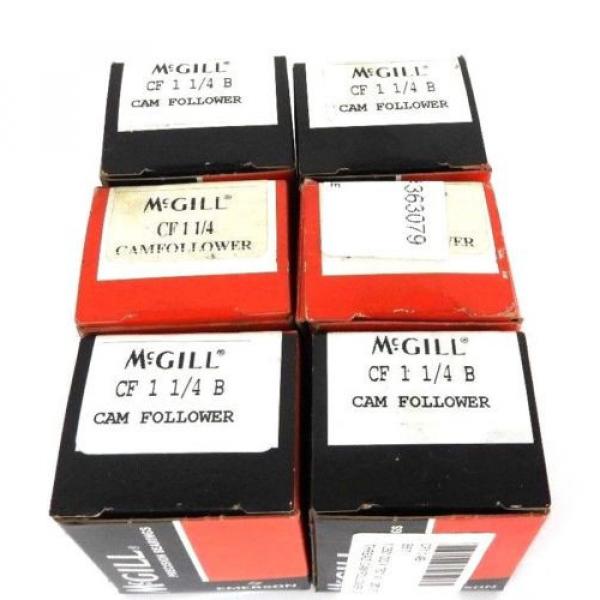 LOT OF 6 NIB MCGILL CF-1-1/4-B CAM FOLLOWERS CF114B #1 image