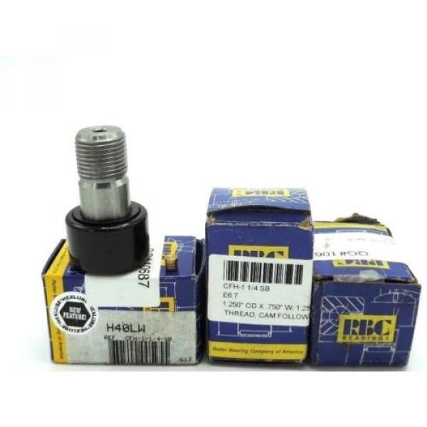 LOT OF 3 NIB RBC CFH-1-1/4 SB CAM FOLLOWERS 1.250&#039;&#039; OD X .750&#039;&#039; W, 1.250&#039;&#039; STUD #1 image