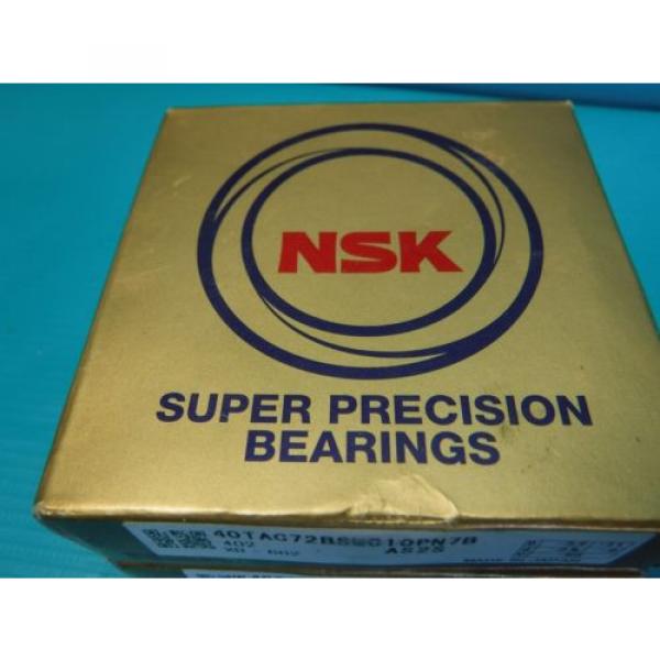 NEW 2 NSK 40TAC72BSUC10PN7B AS2S SUPER PRECISION BEARINGS #4 image