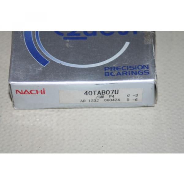 Nachi 40TAB07U/GMP4 Super Precision Angular Contact Bearing  * NEW * #3 image