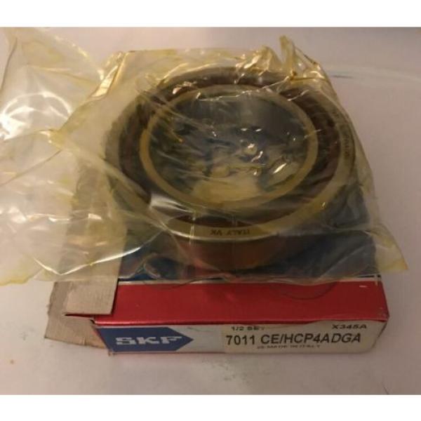 1/2 SET SKF 7011 CE/HCP4ADGA SUPER PRECISION BEARINGS, 55mm X 90mm X 18mm #1 image