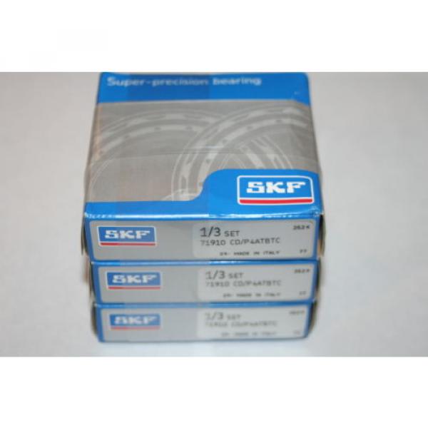 SKF 71910 CD/P4ATBTC Super Precision Bearings (Triplex Set) (7910,9310) * NEW * #1 image