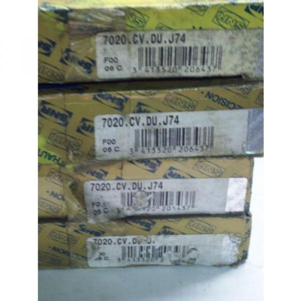 SNR 7020CVDUJ74 SUPER PRECISION BEARING 7020 CV U J74 FRANCE 7020.CV.DU.J74 #2 image