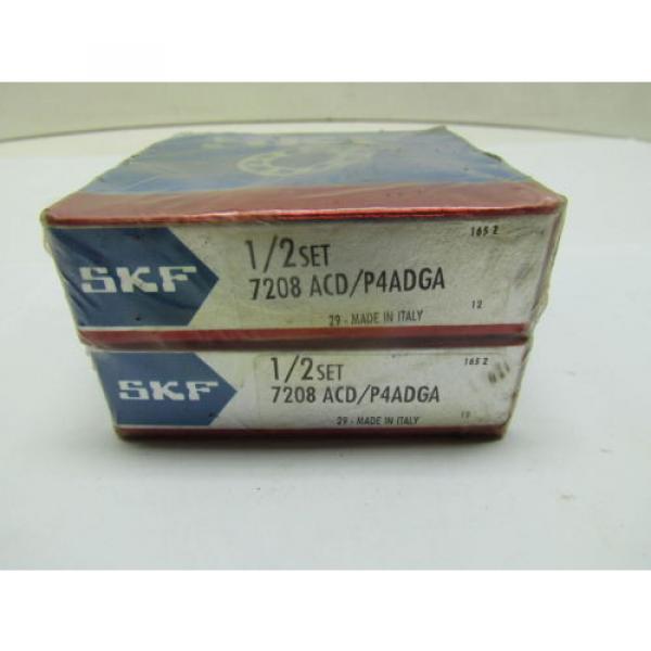 SKF 7208 ACD/P4ADGA Super Precision Bearing Set of 2 #1 image