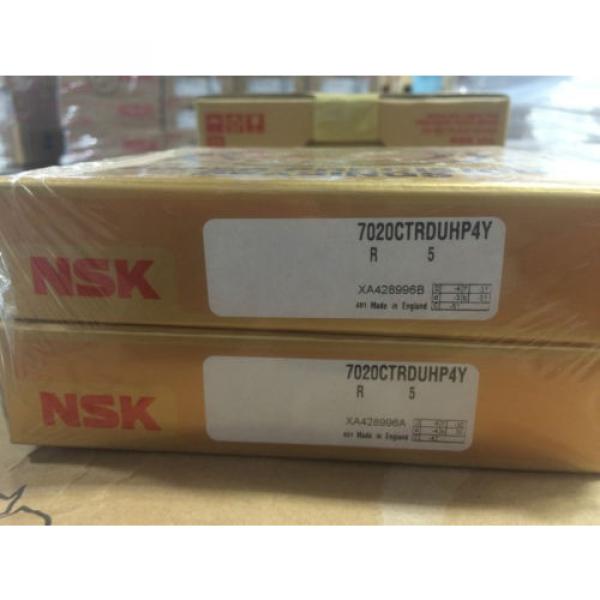 NSK  7020C.TR.DUHP4Y  ANGULARCONTACT BEARING.SUPER PRECISION.SET OF TWO #1 image