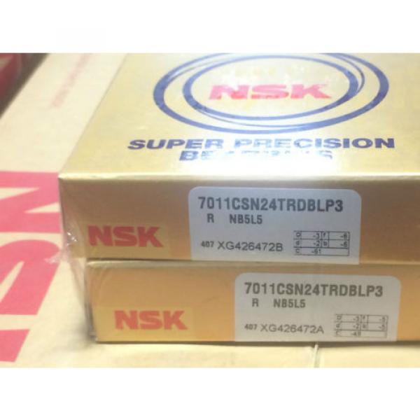 NSK 7011CSN24TRDBLP3 SUPER PRECISION BEARING with CERAMIC BALLS.SET OF 2! #3 image