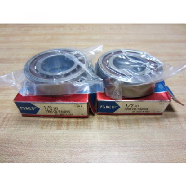 SKF 7206 CD/P4ADGB Ball Bearings Set Super Precision 7206CDP4ADGB #1 image