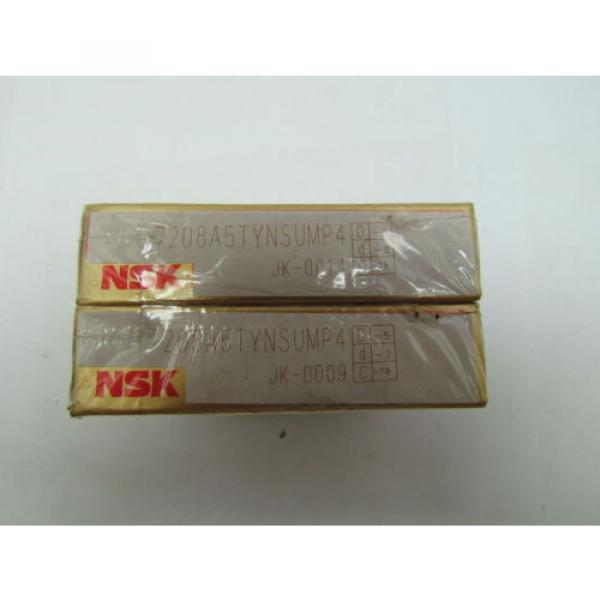 NSK 7208A5TRDUMP4Y Replaces 3MM208WI DUM Super Precision Bearing Set of 2 #1 image