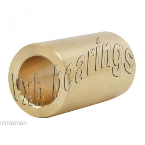 1/4&#034;x 7/16&#034;x 1 1/4&#034; inch Bearing Bronze Cast Bushing Plain Sleeve Bearings 0.250 #4 image