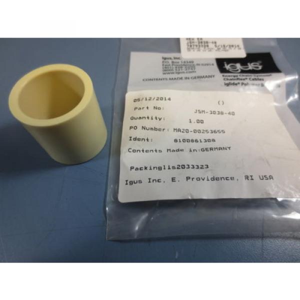 1 Nib Igus JSM-3038-40 Plain Bearing Polymer ID 30mm X OD 38mm  X 40&#034; WD New!! #1 image