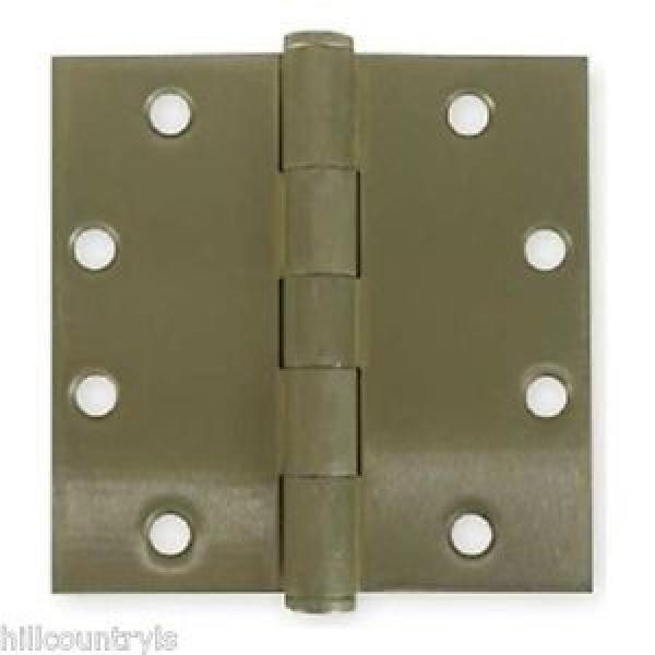 1WAF3 Battalion Door Hinges, Full Mortise, Plain Bearing - 4&#034;X4&#034; - 2 PK - Brass #1 image
