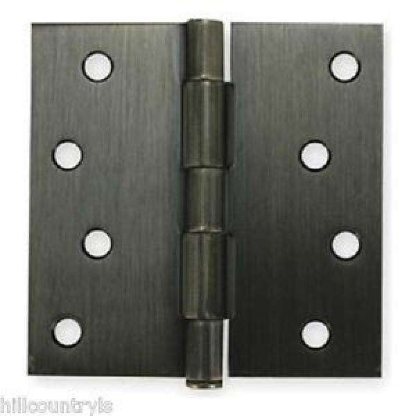 1WAF5 Battalion Door Hinges, Full Mortise, Plain Bearing - 4&#034;X4&#034; - 2PK- Brass #1 image