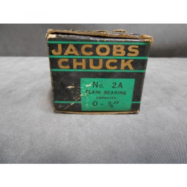 NIB UNUSED Model 2A JACOBS Plain Bearing Drill Chuck &amp;  KEY 0-3/8&#034; Made In USA #2 image