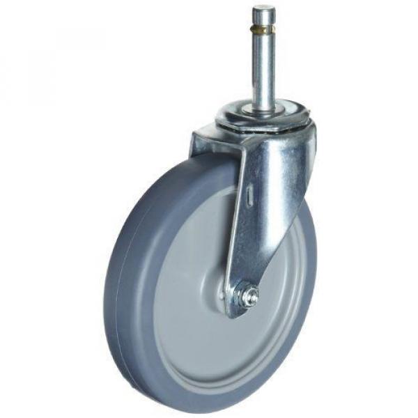 E.R. Wagner Stem Caster, Swivel, Polyolefin Wheel, Plain Bearing, 350 lbs 3&#034; #1 image