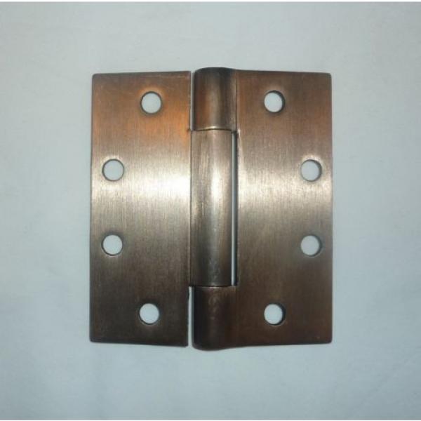 3 Ives 1084 3PB1 4.5&#034; x 4&#034; 3 Knuckle Plain Bearing Butt Hinges DARK BRONZE 10B #3 image