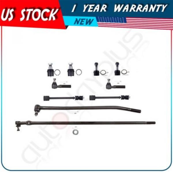 10 Suspension Kit Ball Joint Tie Rod End for 1992-1997 Ford F-350 4WD ONLY #1 image