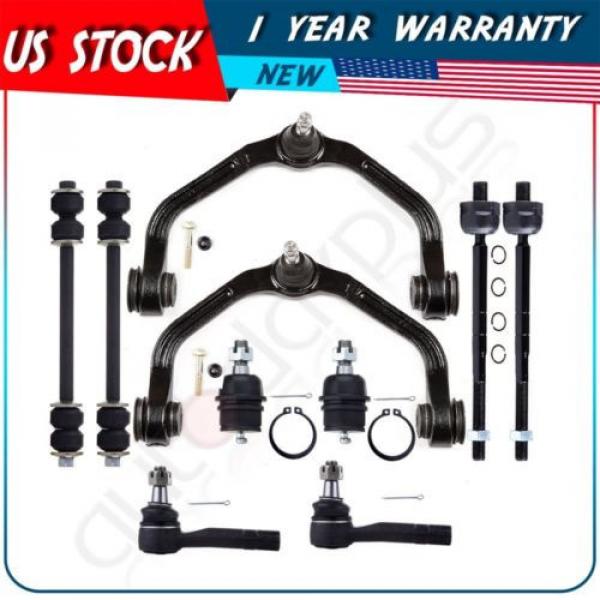 10 of set Control Arm Tie Rod End Suspension Kit for 1998-2001 Mazda B3000 #1 image