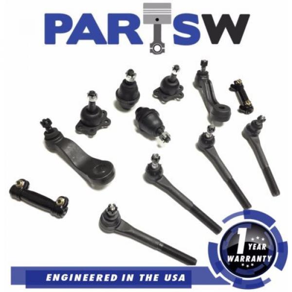 12 Pcs Tie Rod Ends Ball Joints Pitman Idler Arm Kit for 4Wd Chevy K1500 Pickup #1 image