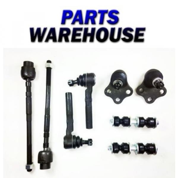 8 Pc Kit Ball Joint Assembly Tie Rod End Sway Bar Link Lifetime Warranty #1 image