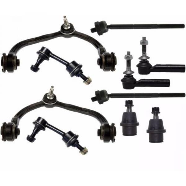 10 Pc Front Suspension Kit for Expedition Navigator Control Arms Tie Rod Ends #2 image