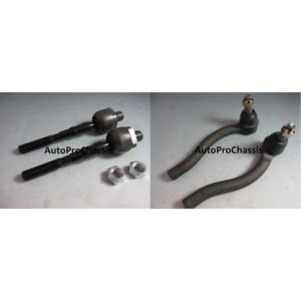 2 OUTER 2 INNER TIE ROD END FOR INFINITI G35 G37 07-11 2WD #1 image