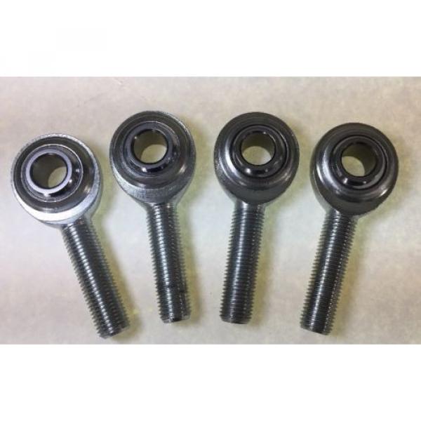 (4) Four 3/8 x 3/8-24 MALE RH ROD ENDS HEIM JOINTS HEIMS  Made In USA #1 image