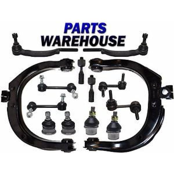 14 Piece Kit Control Arms Ball Joints Tie Rod Ends Sway Bar End Links, Outer ... #1 image