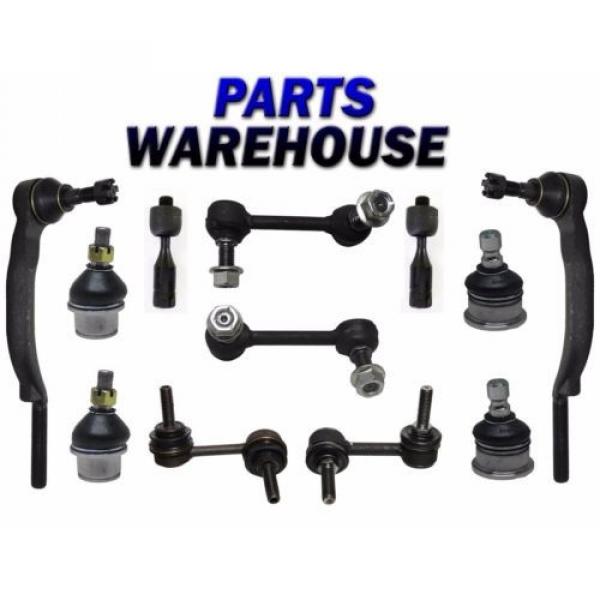 12 Piece Kit Steering &amp; Suspension Ball Joints Tie Rods &amp; Sway Bar End Links #1 image