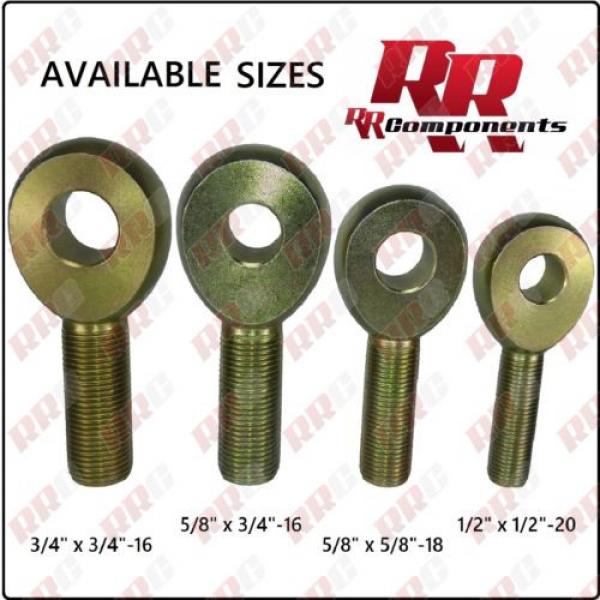 RH 3/4-16 Thread With a 3/4 Bore, Solid Rod Eye, Heim Joints, Rod Ends #5 image