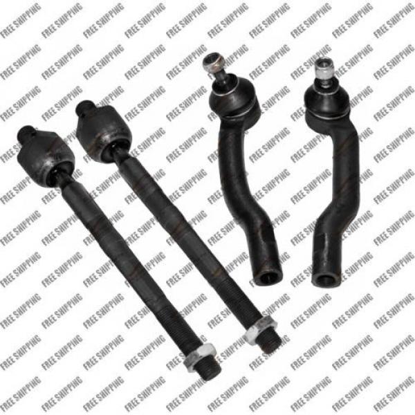 New Front 2 Inner 2 Outer Tie Rod Ends Steering Kit For Suzuki Grand Vitara #1 image