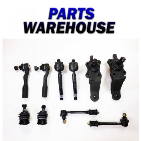 10 Pc Kit Ball Joint Tie Rod End Sway Bar For Toyota Tundra 01-02 1 Yr Warranty #1 image