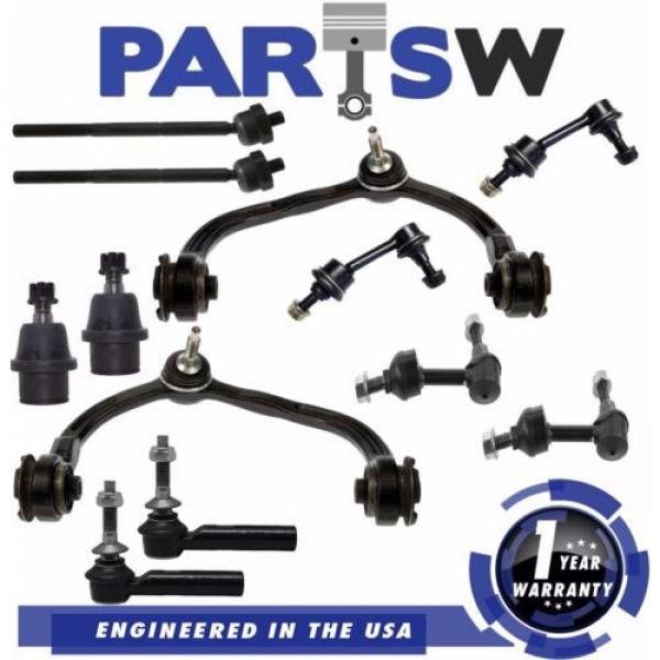 12Pc Suspension Kit for Expedition and Navigator Tie Rod Ends Sway Bar End Links #1 image