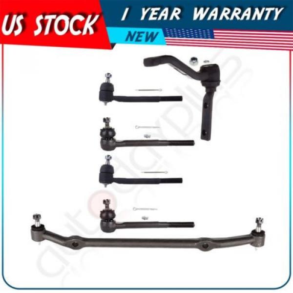 6 Pcs Tie Rod End Center Link Idler Arm Suspension Parts for 78-81 Buick Century #1 image