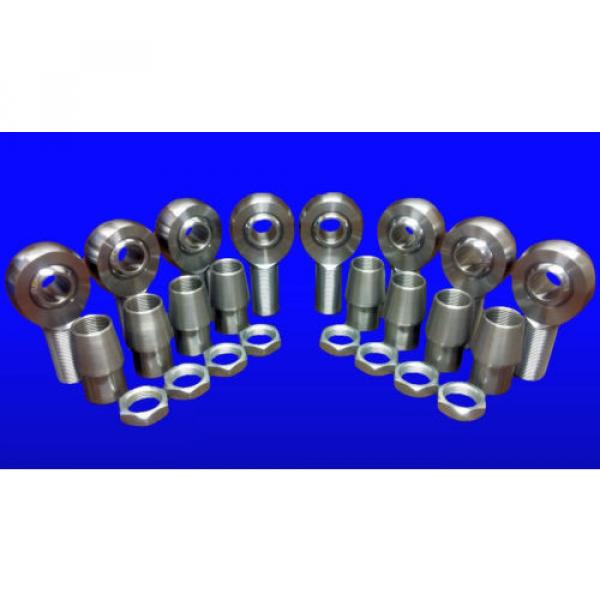 4-Link 1-1/4 x 1&#034; Bore Chromoly Rod Ends, Heim Joints (Fits 2&#034; x .250 Tube) 1.25 #4 image