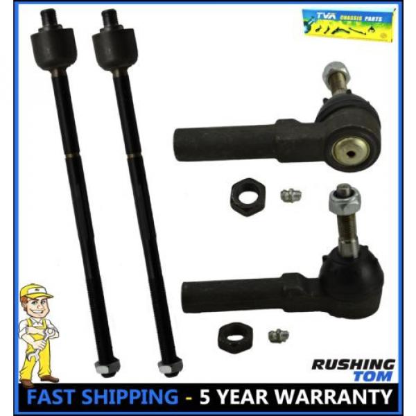 00-05 Dodge Neon 6 Pc Kit Front Lower Control Arms Inner &amp; Outer Tie Rod Ends #3 image