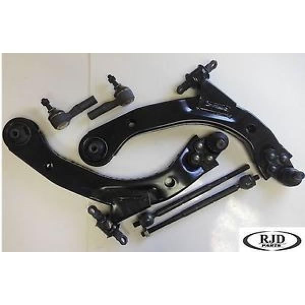 2 LOWER CONTROL ARMS 2 INNER &amp; 2 OUTER TIE ROD ENDS #1 image