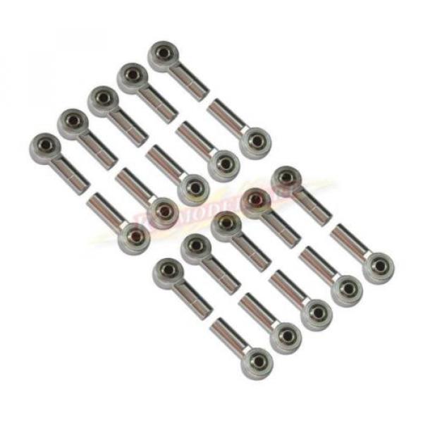 20pcs Aluminum M3 Link Rod End Ball Joint CW CCW for 1/10 RC Car Crawler Buggy S #1 image