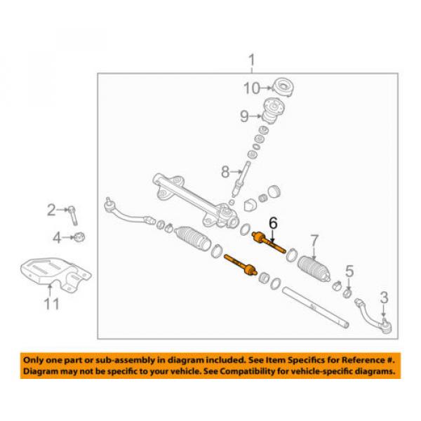 KIA OEM 14-15 Forte Steering Gear-Inner Tie Rod End 56540A7000 #1 image