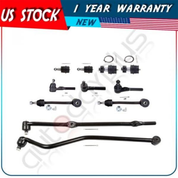 11 Pcs Suspension Tie Rod Ends Sway Bar Links for 1997-2006 Jeep TJ 4WD #1 image