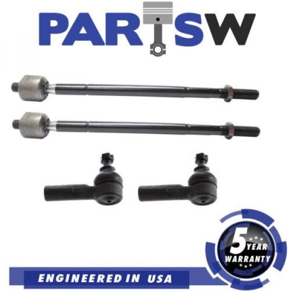 4 Pc Front Steering Kit for Lexus Toyota Avalon Camry Inner &amp; Outer Tie Rod Ends #1 image